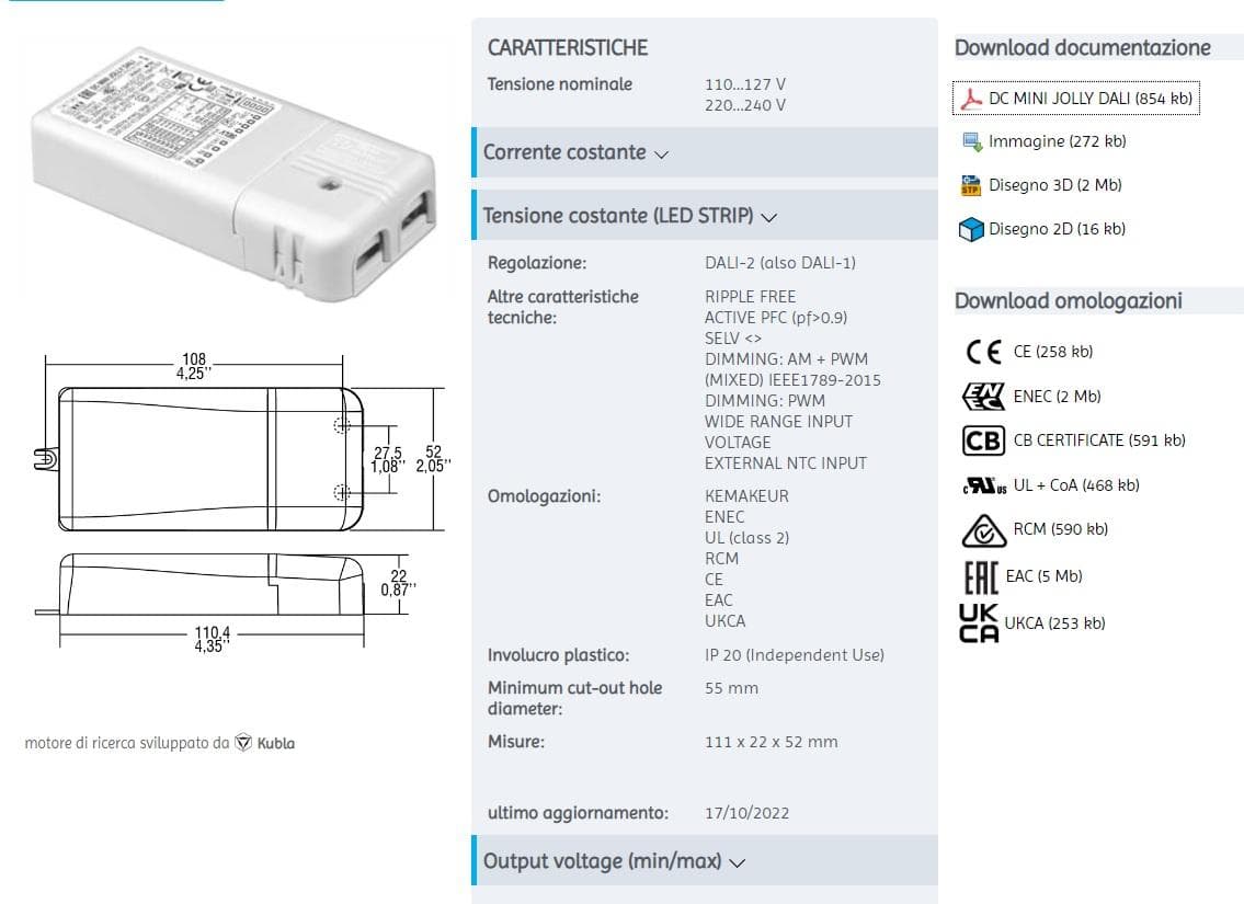 Tci Led Module Rm90r24 TCI 125403 TRANSFORMATOR FÜR LED-STROM 250MA/700MA UND 24VDC DALI ...