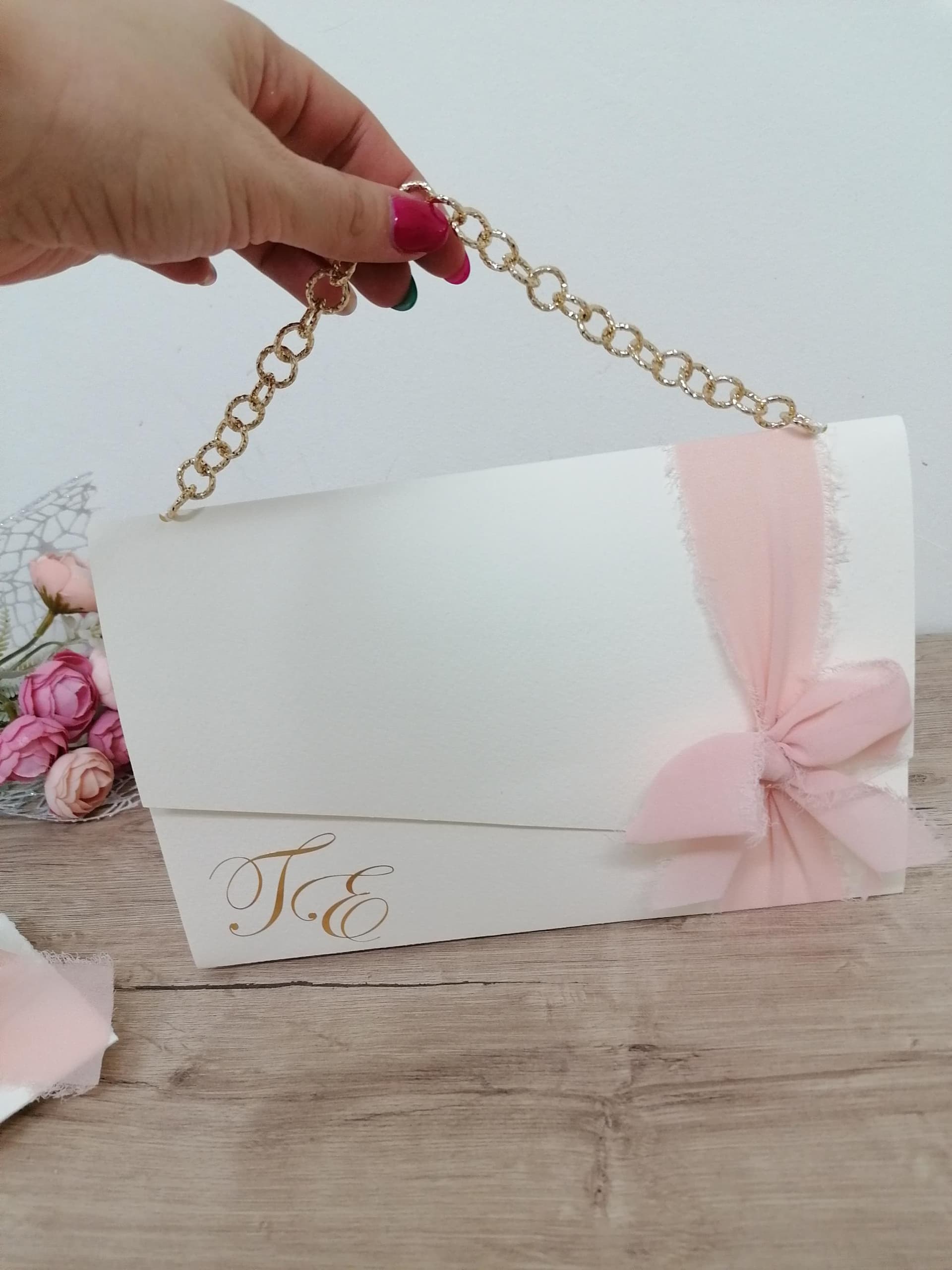 Wedding bag mod Elegance gold Fiocchi di Gioia