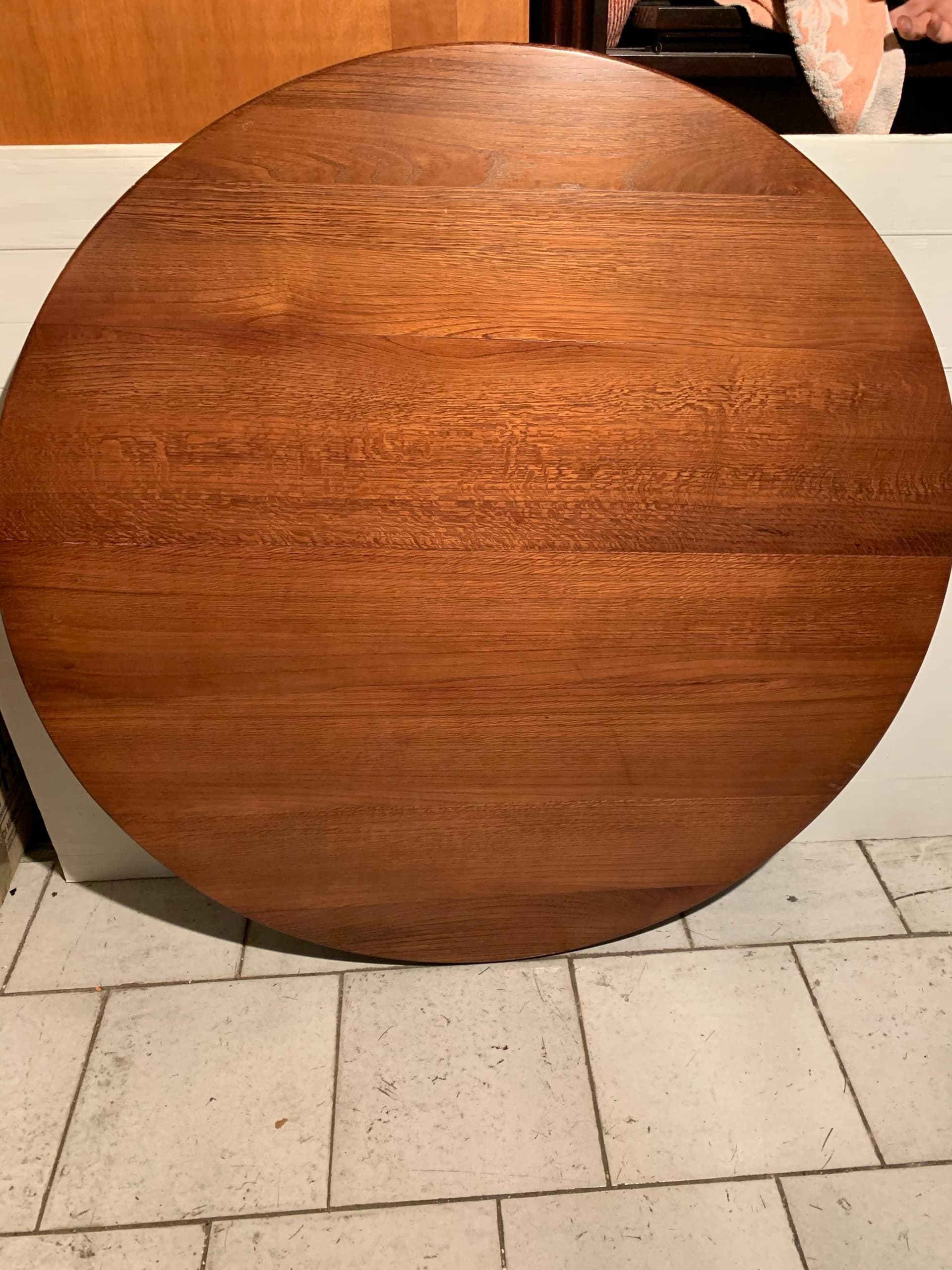 Tavolo da pranzo Valliere 01, rovere massiccio, oliato, spessore del